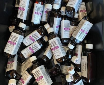 Promethazine Codeine Syrup for cough and allergy relief – prescription bottle