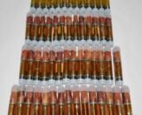 Alpha Spirit 1 g DMT vape cartridge filled with pure N,N-Dimethyltryptamine oil